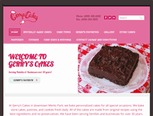 Tablet Screenshot of gerryscakes.com